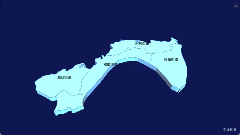 echarts 武汉市汉南区geoJson地图3d地图